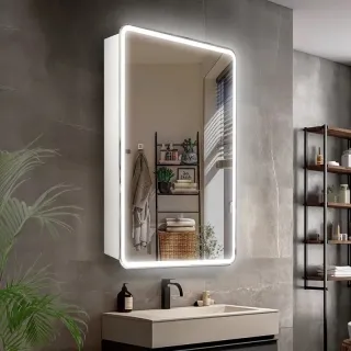 Зеркальный шкаф Style Line Каре СС-00002462 40 см с подсветкой и сенсором